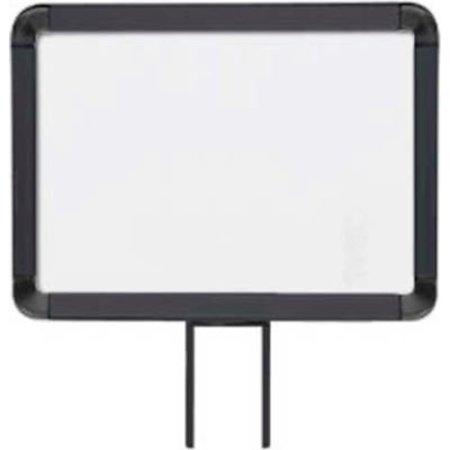 LAVI INDUSTRIES , Horizontal Fixed Sign Frame, , 8.5" x 11", Unslotted, Matte Black 50-1141F7H/MB